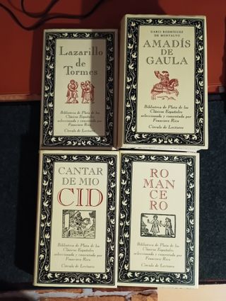 Libros x 4 Biblioteca de Plata Clásicos Españoles