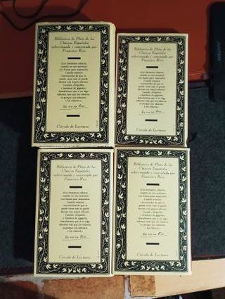 Libros x 4 Biblioteca de Plata Clásicos Españoles