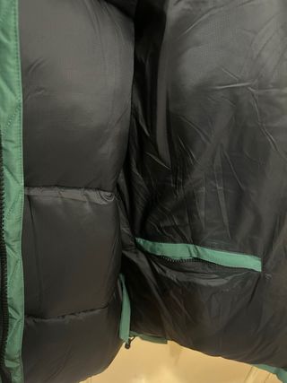 Abrigo acolchado Zara verde talla L