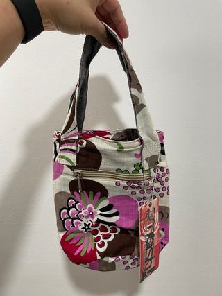 Bolso estampado flores multicolor