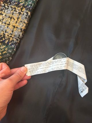 Abrigo cuadros jaspeado Zara talla XS