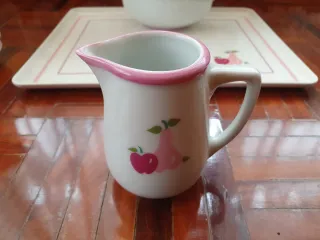 Juego de té y café con diseño de frutas