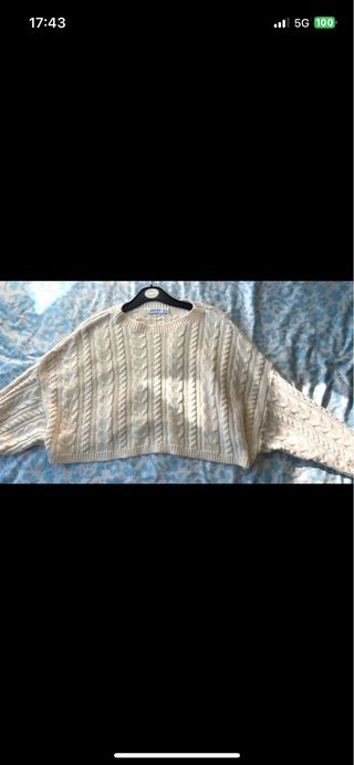 Jersey Stradivarius Beige Talla Única