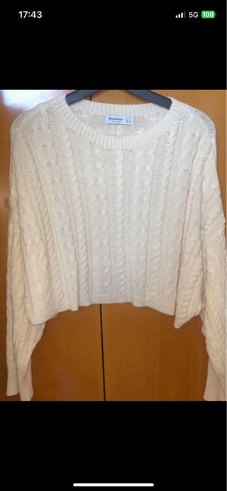 Jersey Stradivarius Beige Talla Única