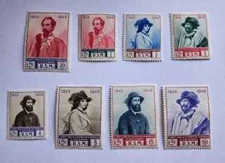 5 Francobolli RSM Centenario Garibaldi