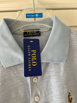 Polo Ralph Lauren Logo Vintage Azul botones hombre
