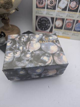 Scatola porta orologio Rolex rossa