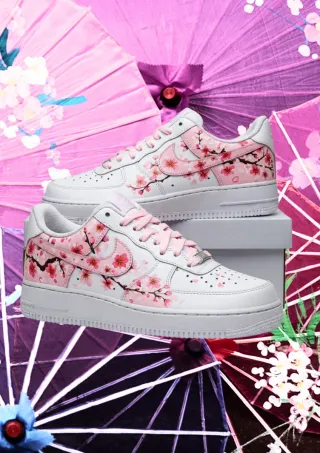 Zapatillas pintadas a mano flores