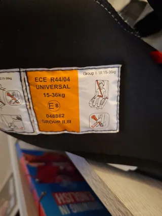 Alzador coche con Isofix, grupo.2 y 3 de 15 a 36 k