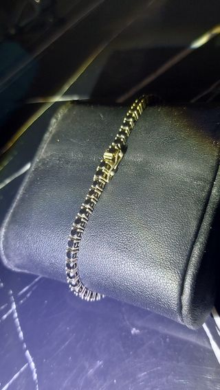 Pulsera Rivière 925 Espinela Negra