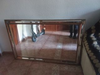 Espejo Vintage Grande Dorado,