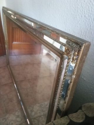 Espejo Vintage Grande Dorado,