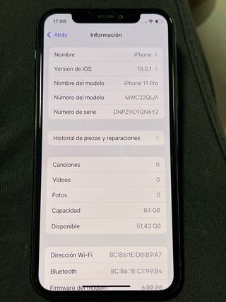 iPhone 11 Pro 64GB Grigio siderale