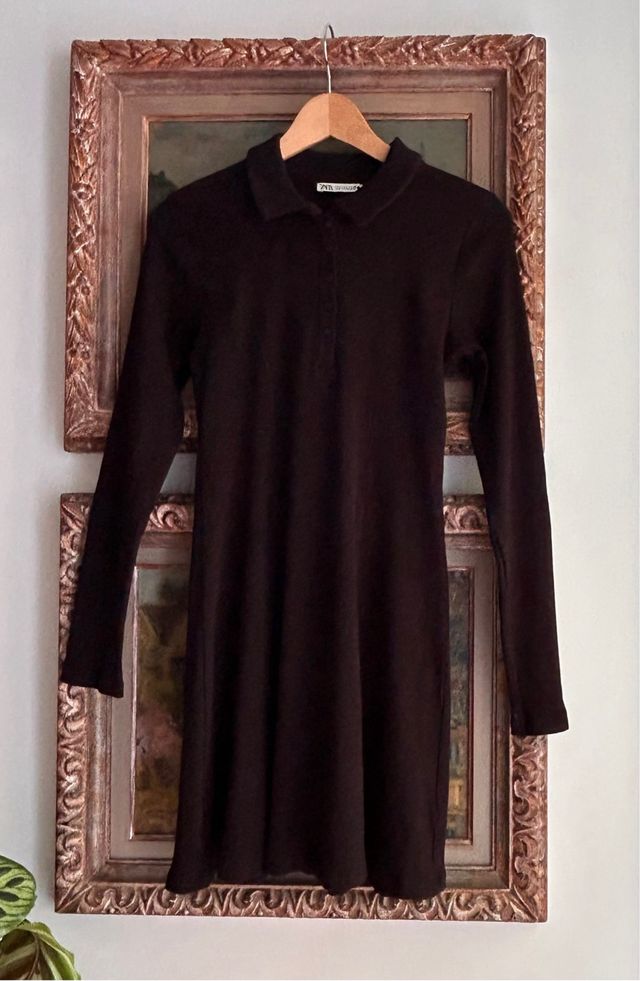 Vestido negro Zara Talla M