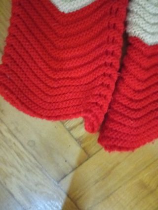 Jersey mujer zig-zag rojo y blanco