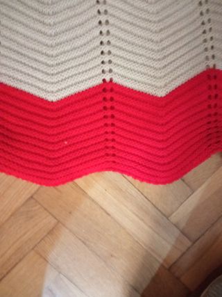 Jersey mujer zig-zag rojo y blanco