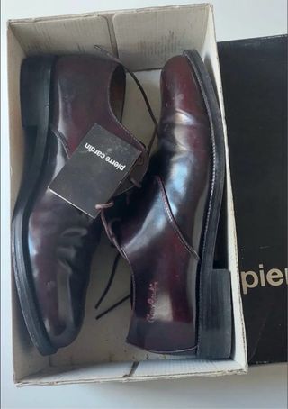 Zapatos piel cordón Pierre Carrin 42