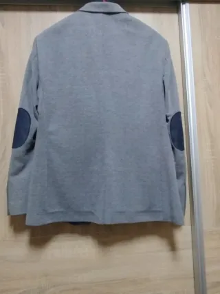 Chaqueta americana caballero gris jaspeado