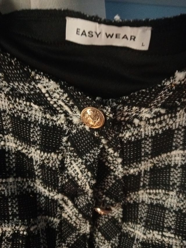 Vestido de invierno a cuadros