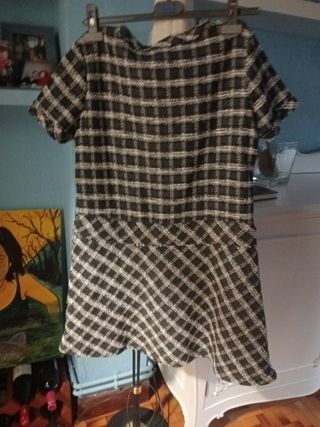 Vestido de invierno a cuadros