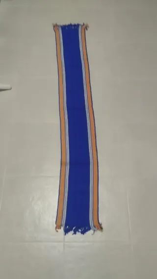 Bufanda Real Zaragoza Azul y Naranja y verdadera