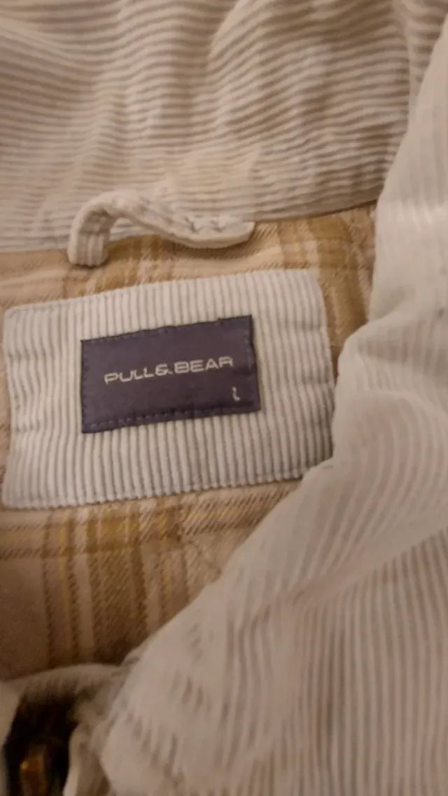 Chaqueta Pull&Bear Beige Hombre