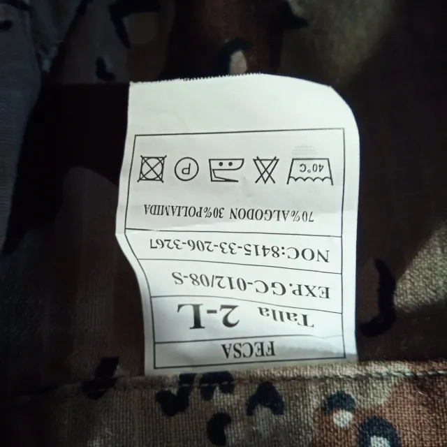 Camisa militar manga corta arido