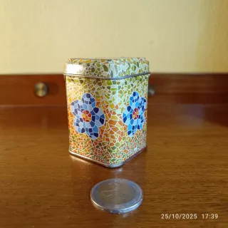 Set de 2 Latas pequeñas decoradas Tea Shop