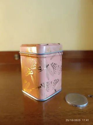 Set de 2 Latas pequeñas decoradas Tea Shop