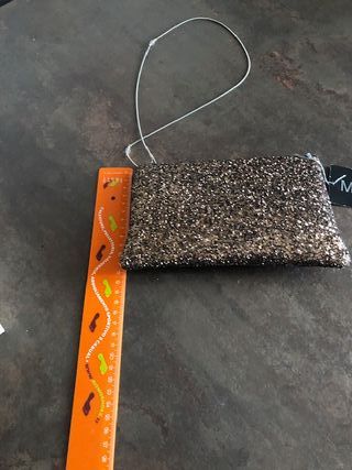 Miss Collection Pochette Glitter Oro Marrone