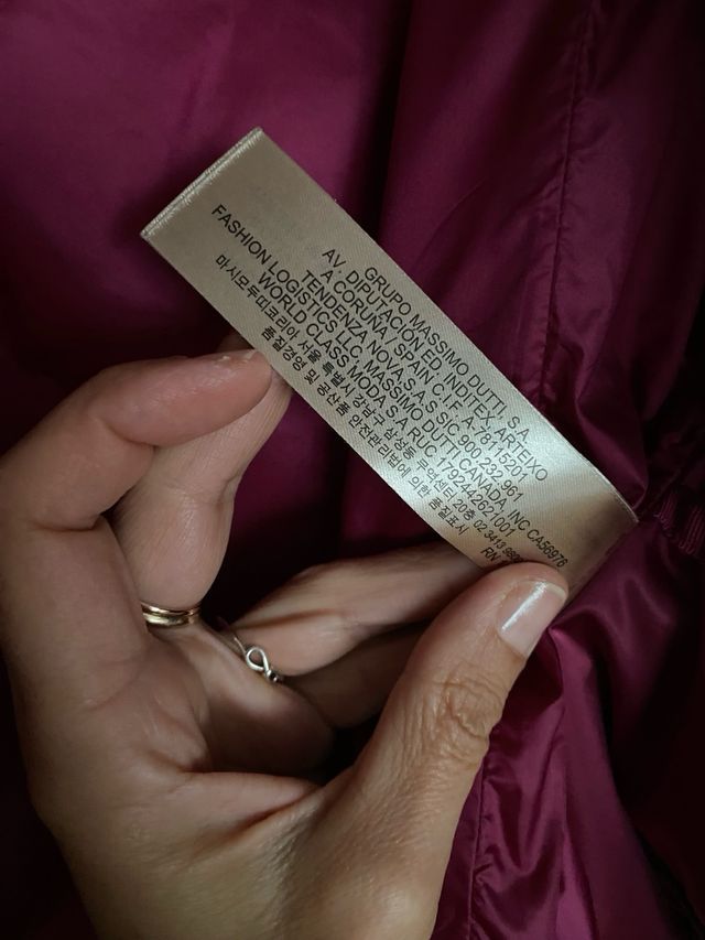 Chaqueta plumífero Massimo Dutti T.M casi nueva