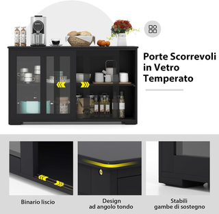 Armadietto da Cucina Mobile Laterale Multiuso con