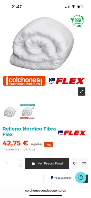 3 fundas nórdicas + relleno