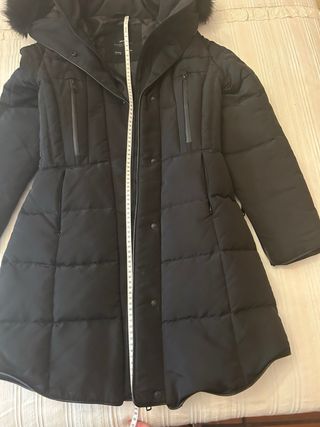 Plumífero negro Zara talla S