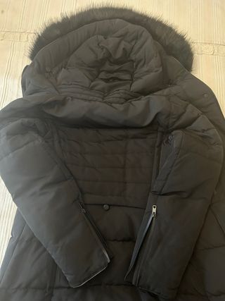 Plumífero negro Zara talla S