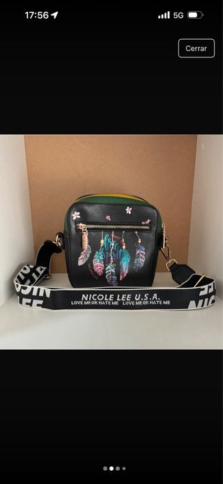 Bolso Nicole Lee Negro Multicolor Dreamcatcher