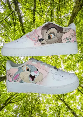 Zapatillas bambi disney pintadas a mano