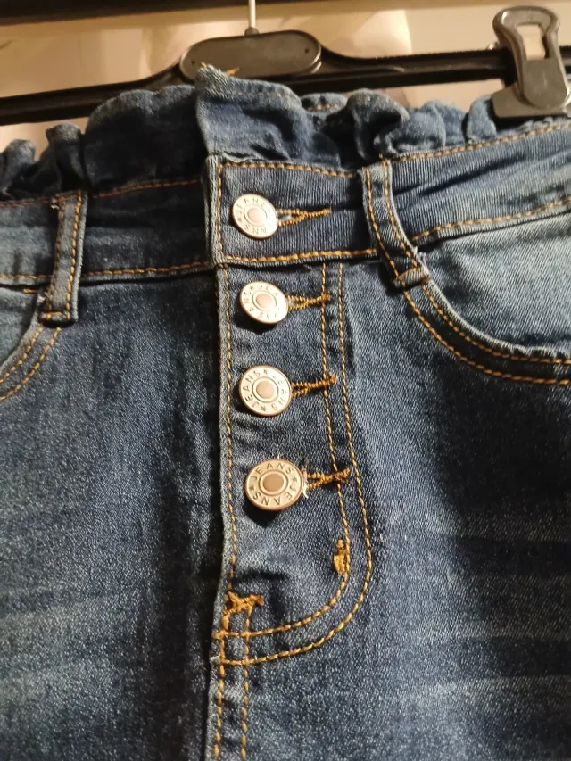 Minigonna jeans vita alta tg S