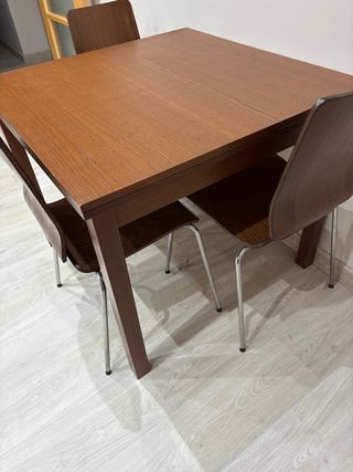 Mesa de comedor plegable