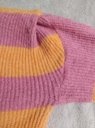 Jersey rayas naranja y rosa