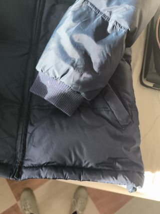 Chaquetón de plumas azul