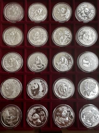 Colección completa de Monedas Panda 1989-2025