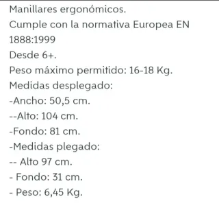 Silla de paseo MS Swift