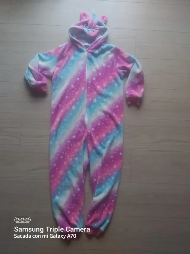 Pijama Entero Unicornio Estrellas 10,11 años
