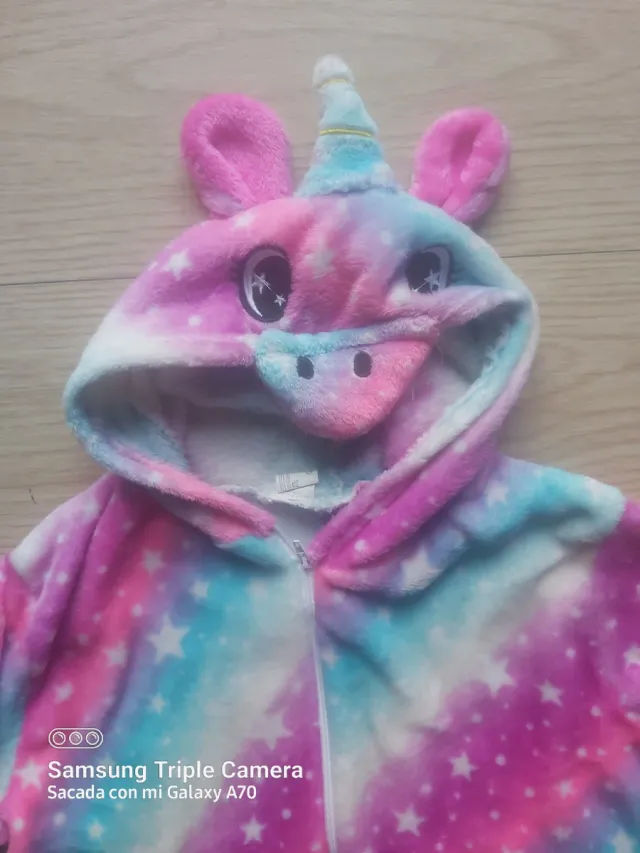 Pijama Entero Unicornio Estrellas 10,11 años