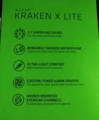 Auriculares Razer Kraken X Lite Gaming