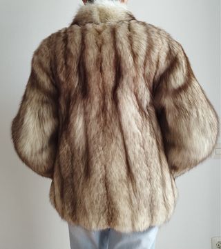Chaquetón de zorro gris. Perfecto estado