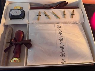 Set Calligrafia Completo con Pennini e Inchiostro