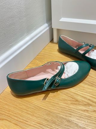 Bailarinas verdes mujer talla 39