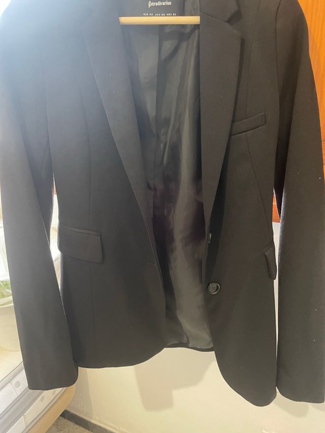 Chaqueta Stradivarius Negra Talla XS